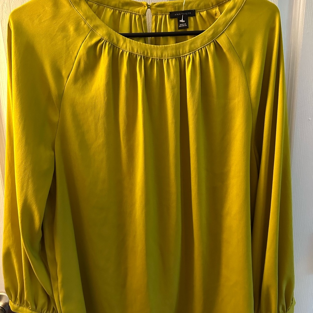 Ann Taylor Women's Yellow Blouse